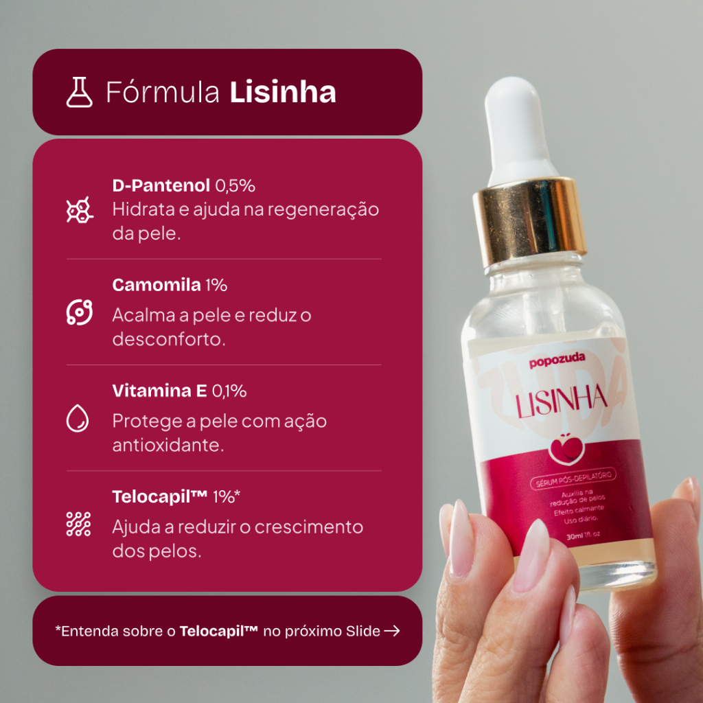 Popozuda Clarinha + Lisinha | Séruns Corporais para Rotina Pós-Depilação e Uniformização da Pele