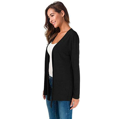 Cardigan Feminino Estilo Slim Confortável Fashion Para Mulheres – Slim Fitness – Preto EGG