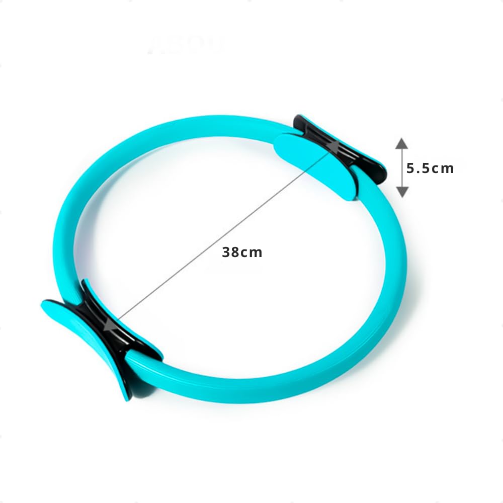 Anel de Pilates Yoga Tonificador com Pegadores em EVA Acessório para Treino Funcional em Casa