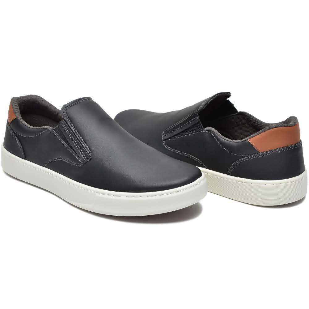 Sapatenis Masculino Confort Slip On Ultra Conforto - Preto/42