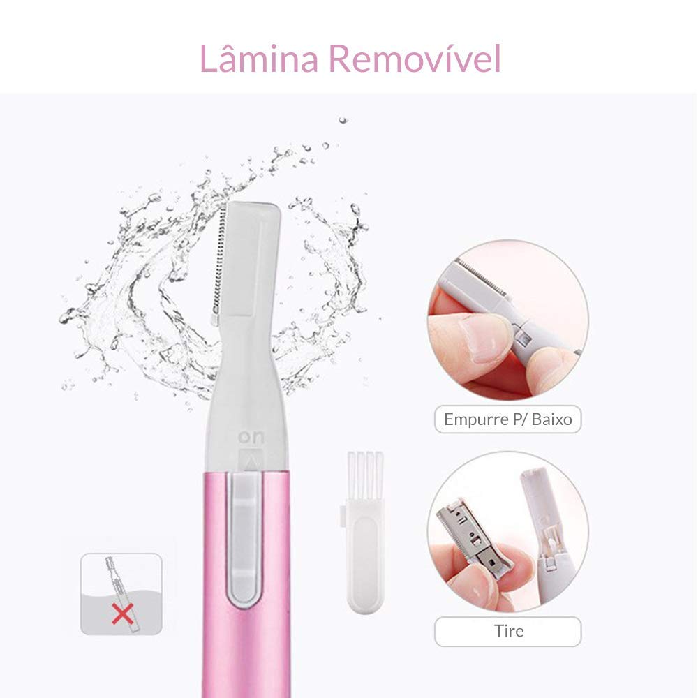 Mini Depilador Elétrico Buço Sobrancelha Nariz Virilha Axila Super