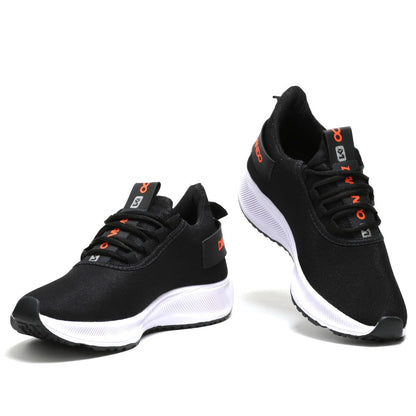 Tênis Masculino para Corrida, Caminhada e Academia, Preto/Branco (Preto/Laranja, BR, Adulto, Numérico, 40)