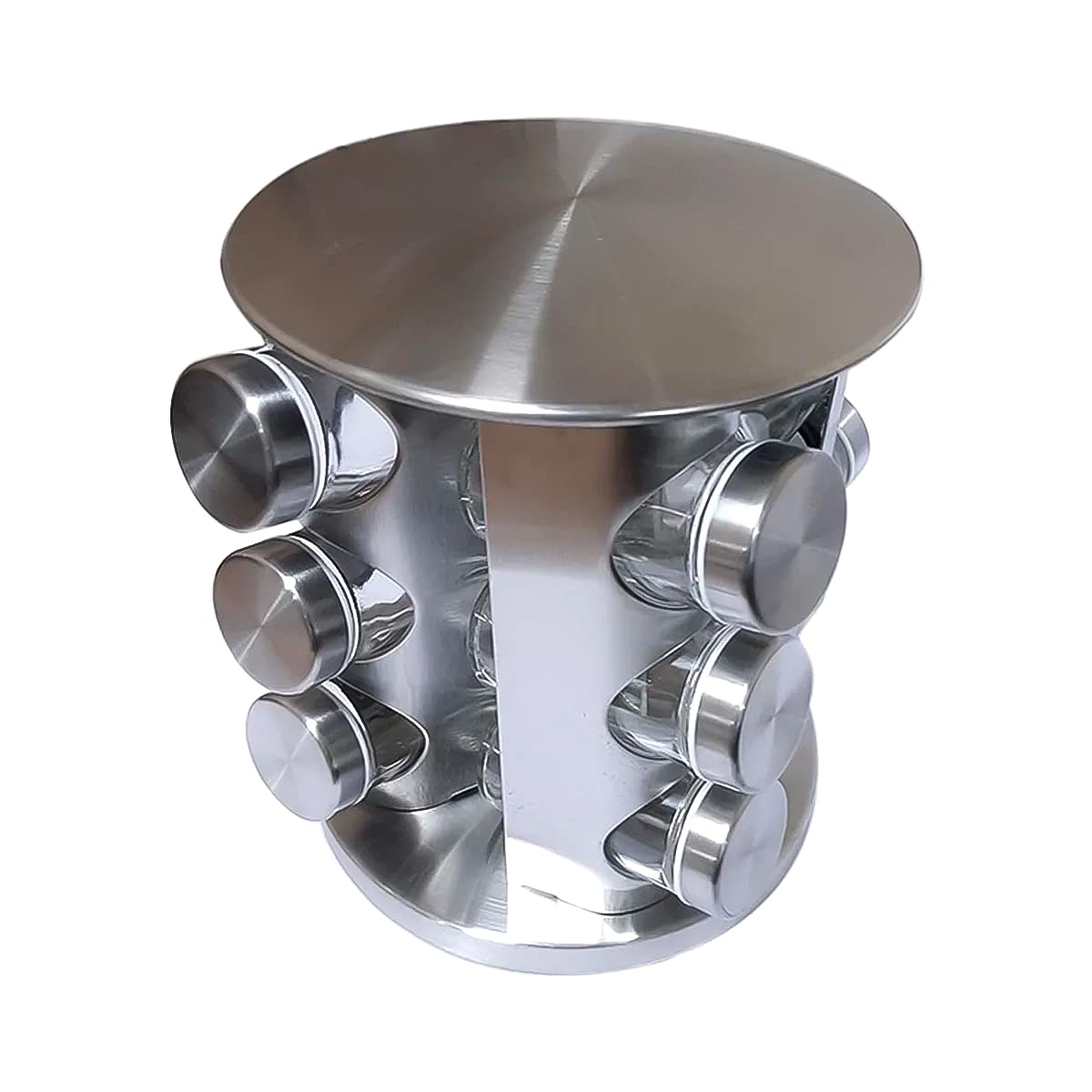 Porta Condimentos 12 Potes Base Giratória Futuro Casa Fuy428