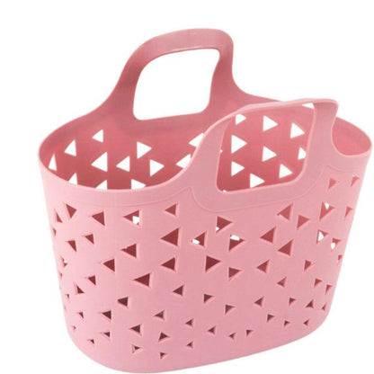 kit 2 Cestos Organizador Plástico,casa,cozinha 16,5cm e Alça Color