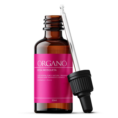 Rosa Mosqueta Rubiginosa ORGANO - Óleo Vegetal 100% Puro E Natural - Clareador E Antimanchas - 30ml