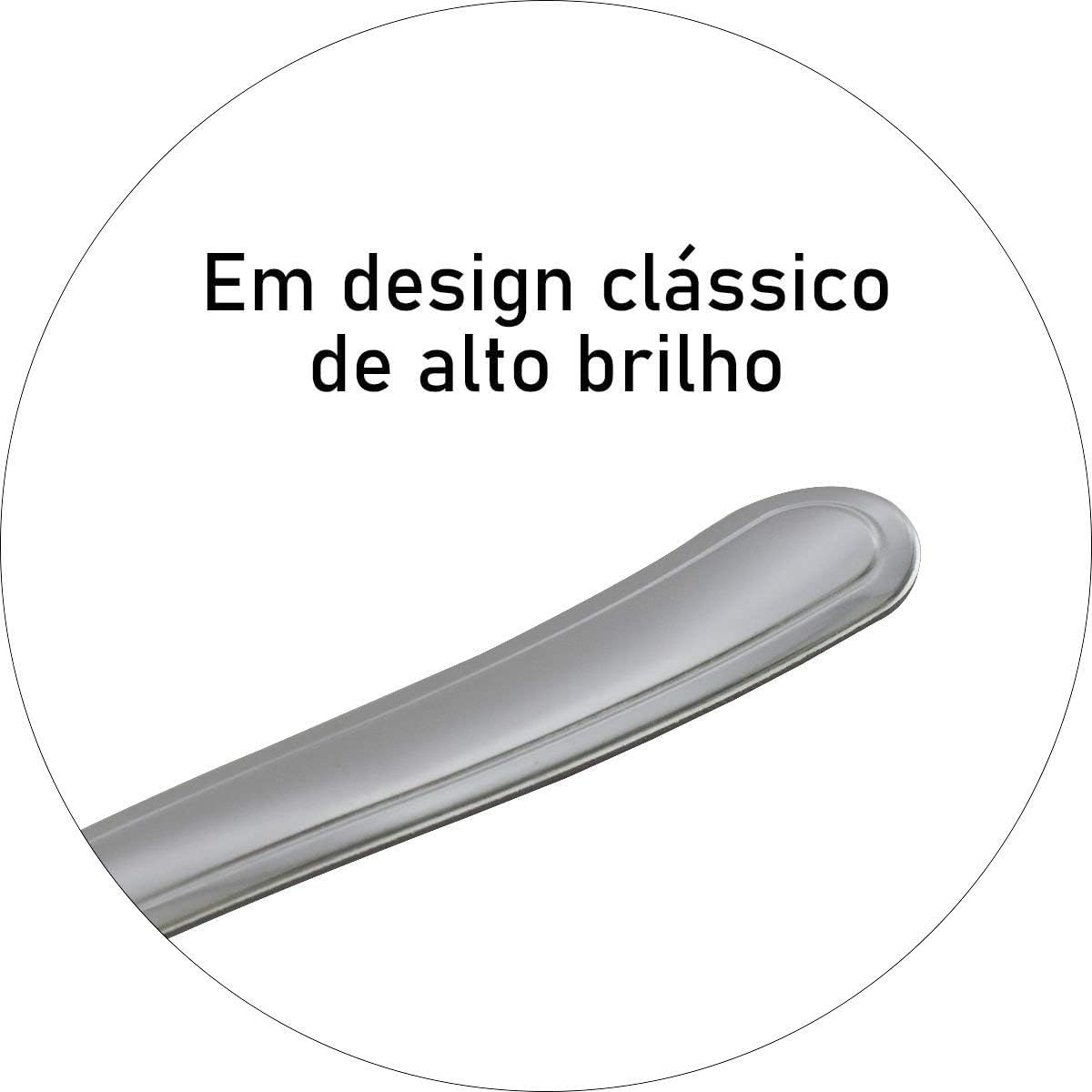 Jogo de Talheres Faqueiro Inox 24 Peças Búzios Tramontina