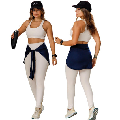 Saia Tampa Bumbum Esportiva Básica Suplex Dry Ultra-Leve Moda Feminina Fitness 3074A (BR, Alfa, Único, Regular, Regular, Marinho)