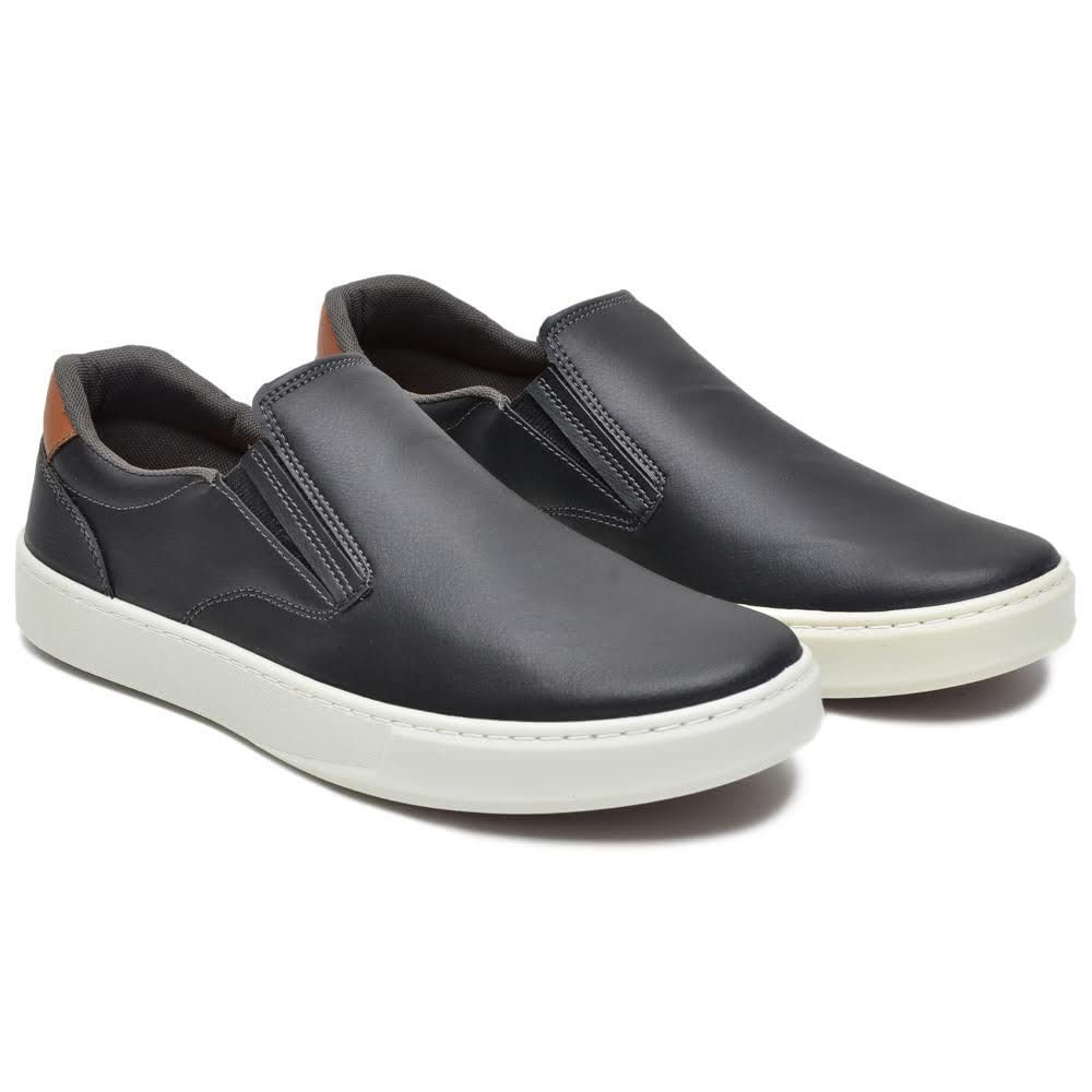 Sapatenis Masculino Confort Slip On Ultra Conforto - Preto/42