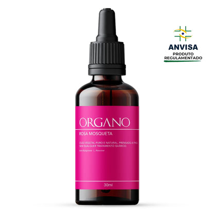 Rosa Mosqueta Rubiginosa ORGANO - Óleo Vegetal 100% Puro E Natural - Clareador E Antimanchas - 30ml
