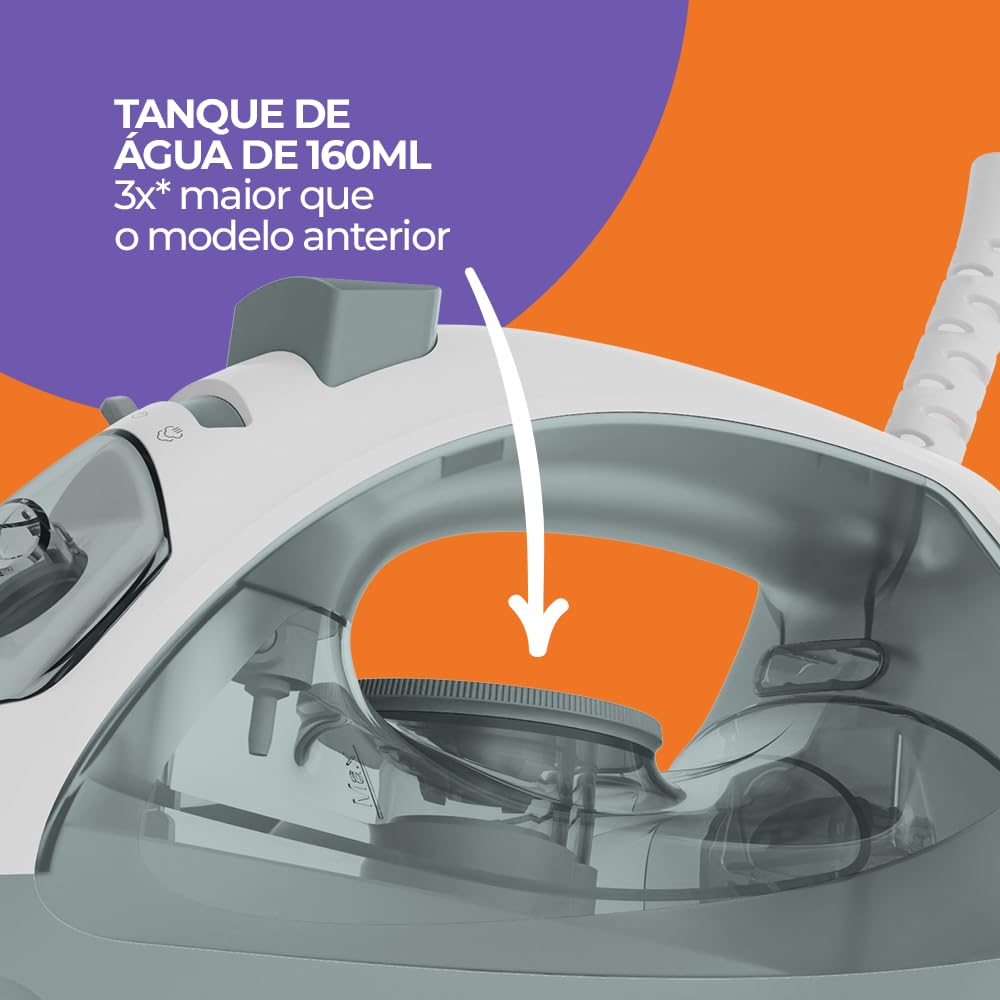 Ferro de passar Cadence Vapor IRO215 Cinza 127V