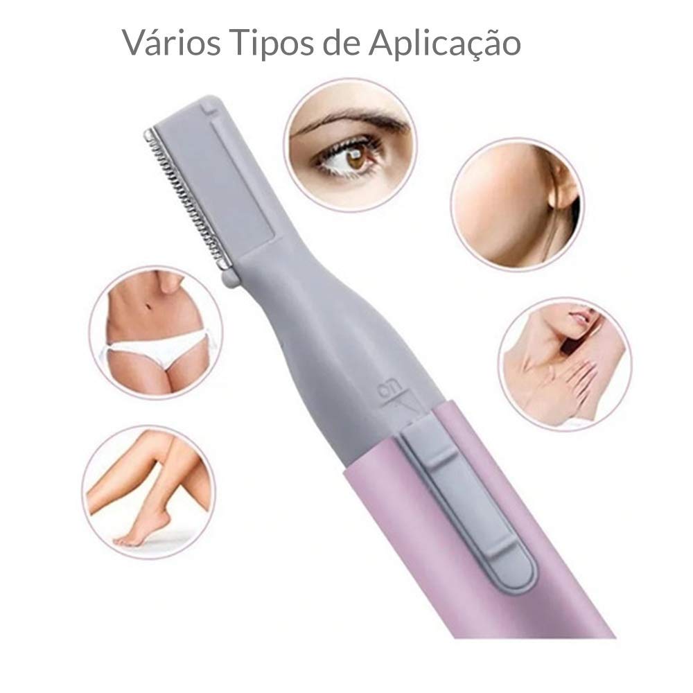 Mini Depilador Elétrico Buço Sobrancelha Nariz Virilha Axila Super