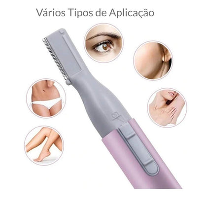 Mini Depilador Elétrico Buço Sobrancelha Nariz Virilha Axila Super