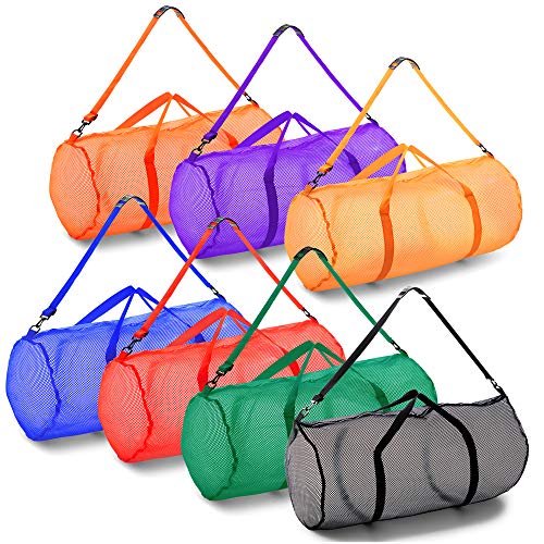 Champion Sports Bolsa de viagem de malha com zíper e alça de ombro ajustável - Bolsa de ginástica multiuso de 38 cm x 91 cm para equipamentos, equipamentos esportivos, lavanderia - Bolsa de viagem e