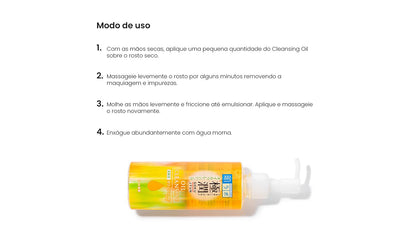 Hada Labo® Gokujyun Oil Cleasing - Óleo de limpeza facial demaquilante com Ácido Hialurônico 200ml