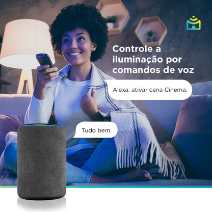 Smart Lâmpada Wi-Fi Positivo Casa Inteligente, Iluminação Branca (Quente e Fria) e RGB (Até 16 Milhões de Cores), 9W, 806 Lúmens, LED, Bivolt, Compatível com Alexa e Google Assistente