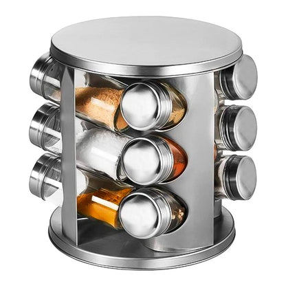 Porta Condimentos 12 Potes Base Giratória Futuro Casa Fuy428