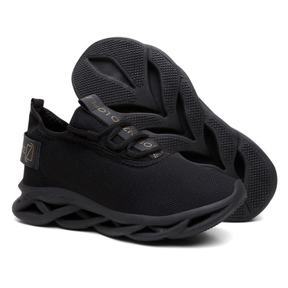 Tênis Masculino Lorenzzo Lopez Racer – Leve, Confortável, Antiderrapante, Ideal para Academia, Corrida e Caminhada (Preto, BR, Adulto, Numérico, 41)