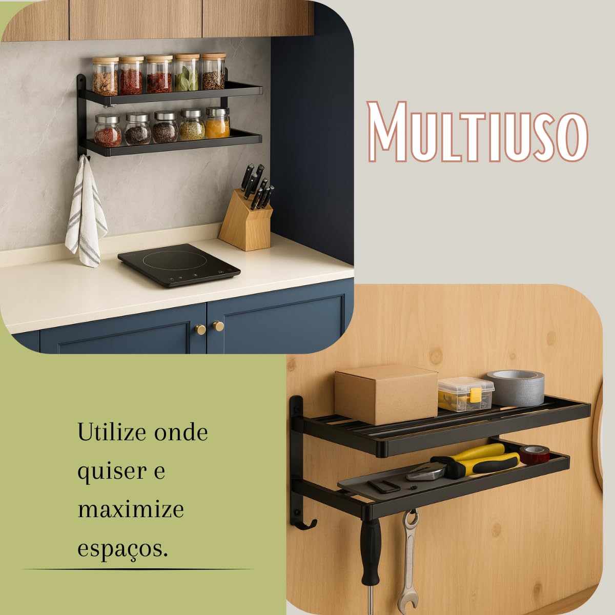 Toalheiro, Porta-Toalhas, Suporte Reforçado Dobrável 90° – Design Moderno e Versátil para Banheiro e Qualquer Ambiente da Casa