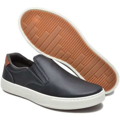 Sapatenis Masculino Confort Slip On Ultra Conforto - Preto/42