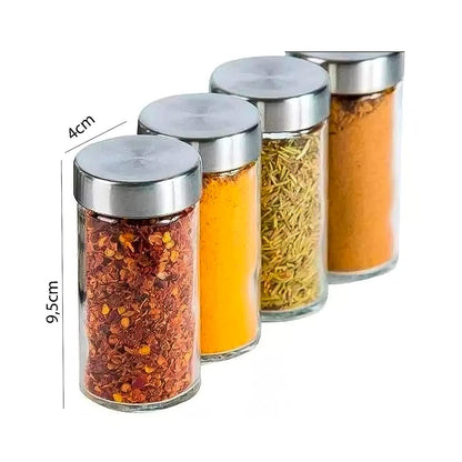 Porta Condimentos 12 Potes Base Giratória Futuro Casa Fuy428