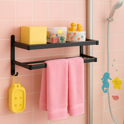 Toalheiro, Porta-Toalhas, Suporte Reforçado Dobrável 90° – Design Moderno e Versátil para Banheiro e Qualquer Ambiente da Casa