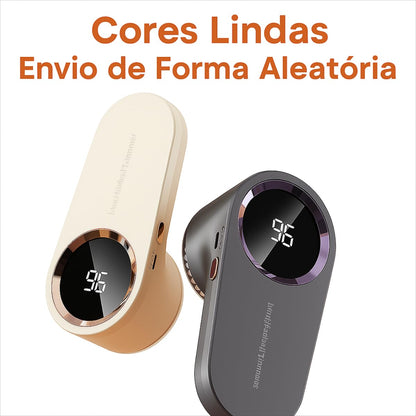 Papa Bolinhas de Roupa Elétrico Recarregável USB com Visor LED, Aparelho Removedor de Pelos e Fiapos Bolinhas de Roupas, Tecidos, Potente e Portátil