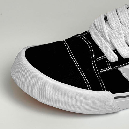 Tenis Casual Feminino Masculino Academia Skatista Knu Orks Confortavel (Preto Branco, BR, Adulto, Numérico, 41)