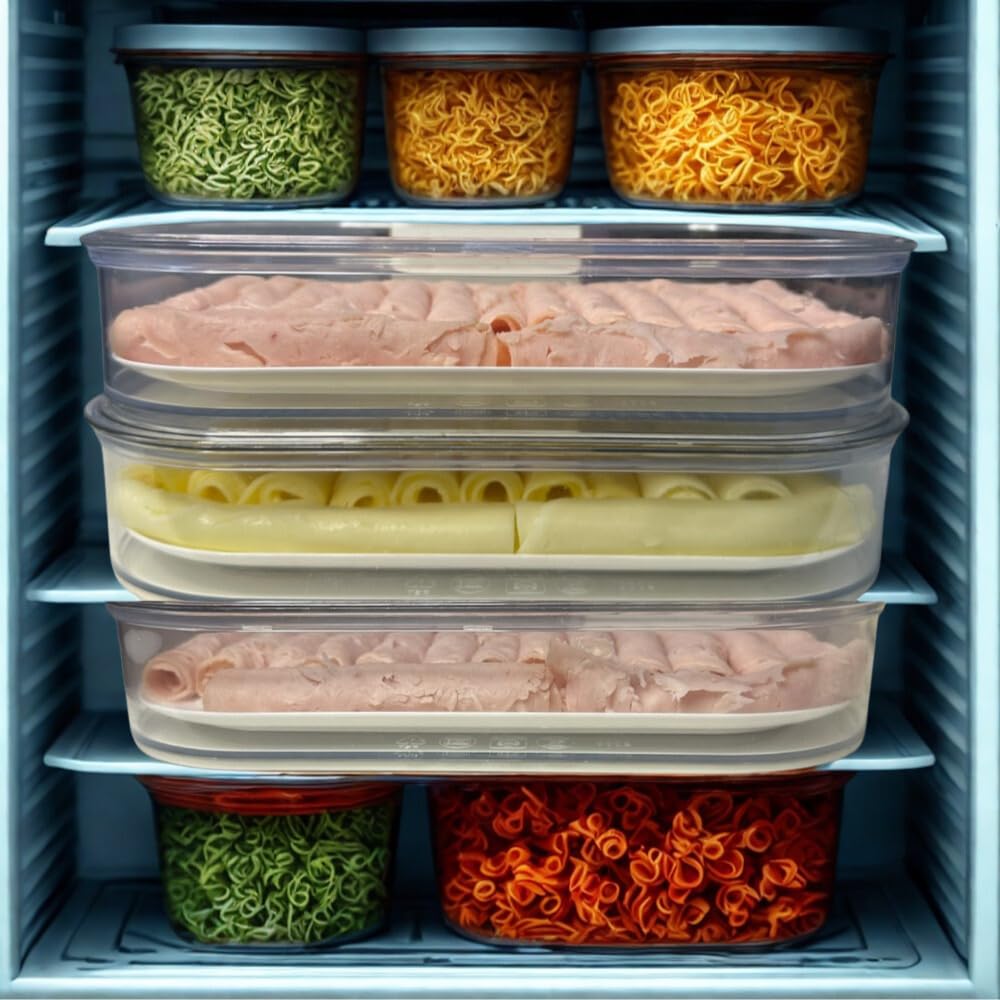 Porta Frios Acrílico Transparente Organizador Empilhável (1)