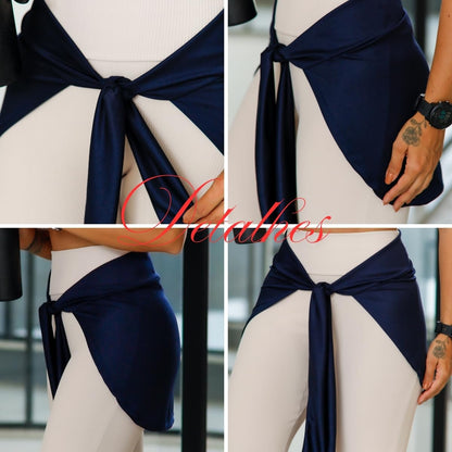 Saia Tampa Bumbum Esportiva Básica Suplex Dry Ultra-Leve Moda Feminina Fitness 3074A (BR, Alfa, Único, Regular, Regular, Marinho)