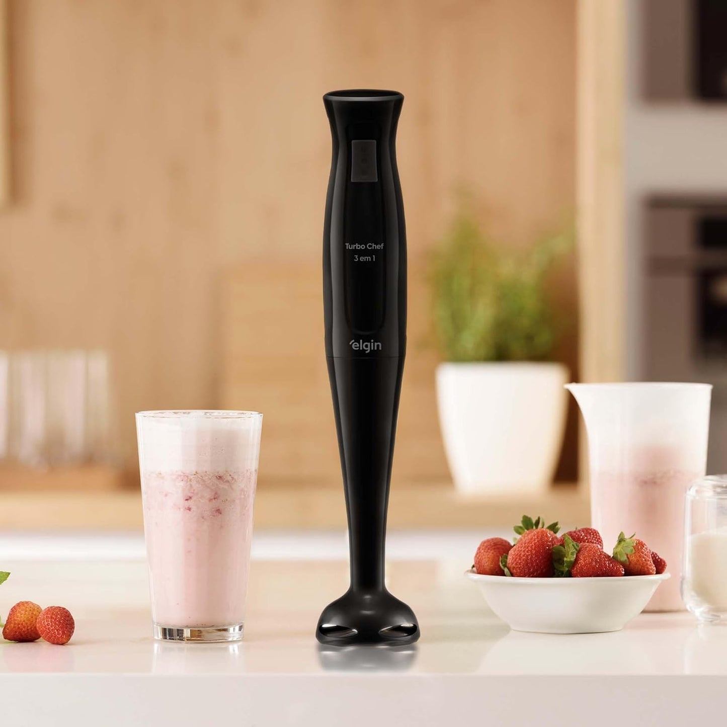 Mixer Vertical Turbo Chef Elgin 3 em 1 200W Preto 110v