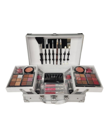 Maleta Prata com Kit de Maquiagem - Fenzza