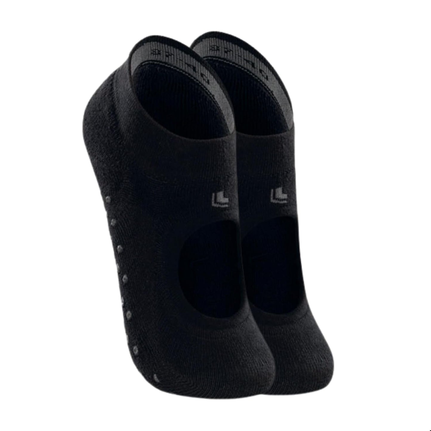 LUPO Meia Pilates Antiderrapante Sport Sapatilha Feminina Algodão, Preto, M (37-40)