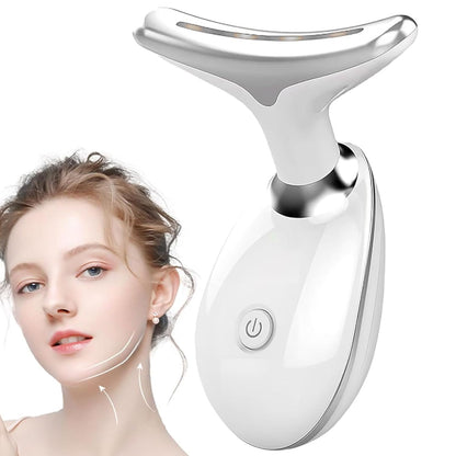 Massageador Facial 3 Modos Pescoço Tratamento Terapia Recarregável