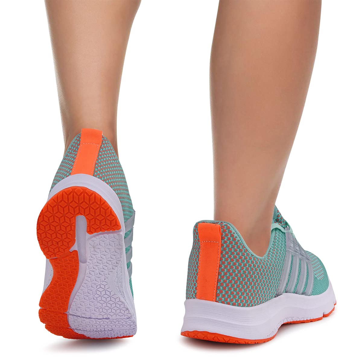 Tênis Feminino Esportivo Caminhada Academia Corrida (Salmão, BR, Adulto, Numérico, 38)