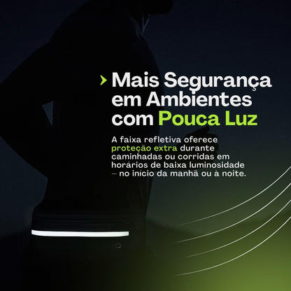 Pochete Esportiva Slim Fitness Cintura Antifurto para Caminhada Corrida Academia Bike Porta Celular Cinta Lazer Documento Doleira Feminina Masculina Impermeável Premium (Preto)
