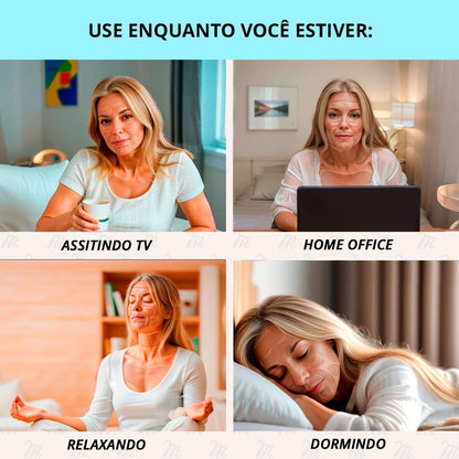 Kit Adesivo Anti Rugas em Silicone para Rosto, Colo e Pescoço, 18 Peças, Reutilizável e Lavável, Skin Care