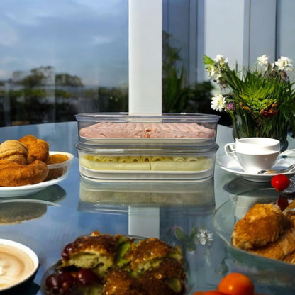 Porta Frios Acrílico Transparente Organizador Empilhável (1)