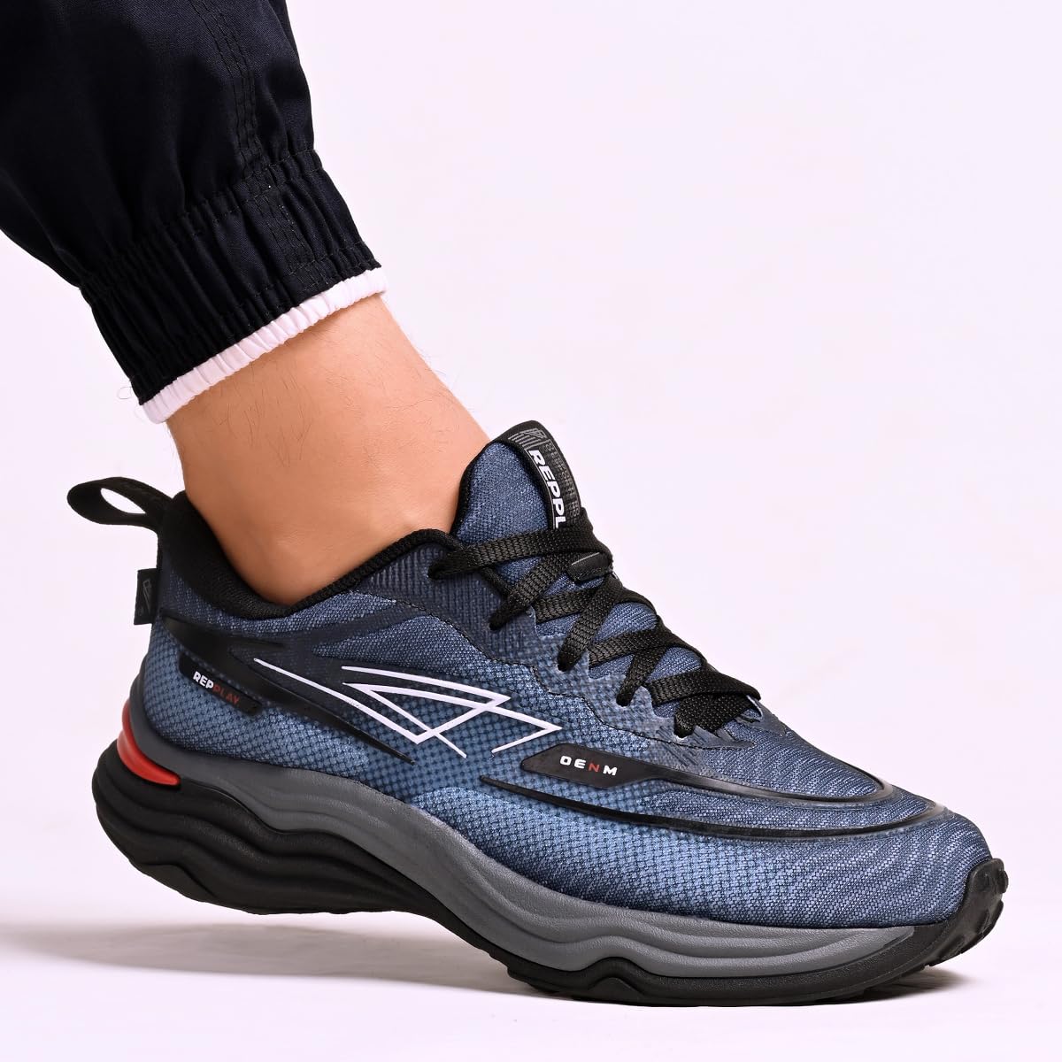 Tenis Masculino Esportivo Treino Academia Caminhada Repplay (Preto/Preto, BR, Adulto, Numérico, 45)