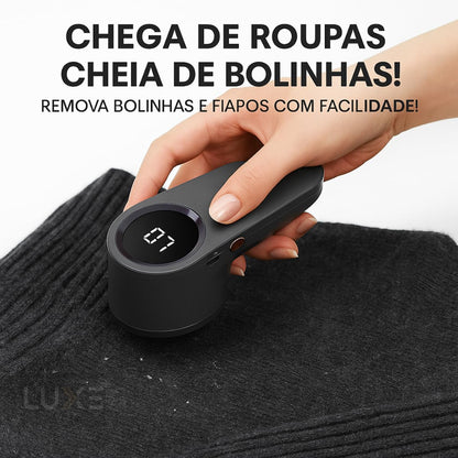 Papa Bolinhas de Roupa Elétrico Recarregável USB com Visor LED, Aparelho Removedor de Pelos e Fiapos Bolinhas de Roupas, Tecidos, Potente e Portátil
