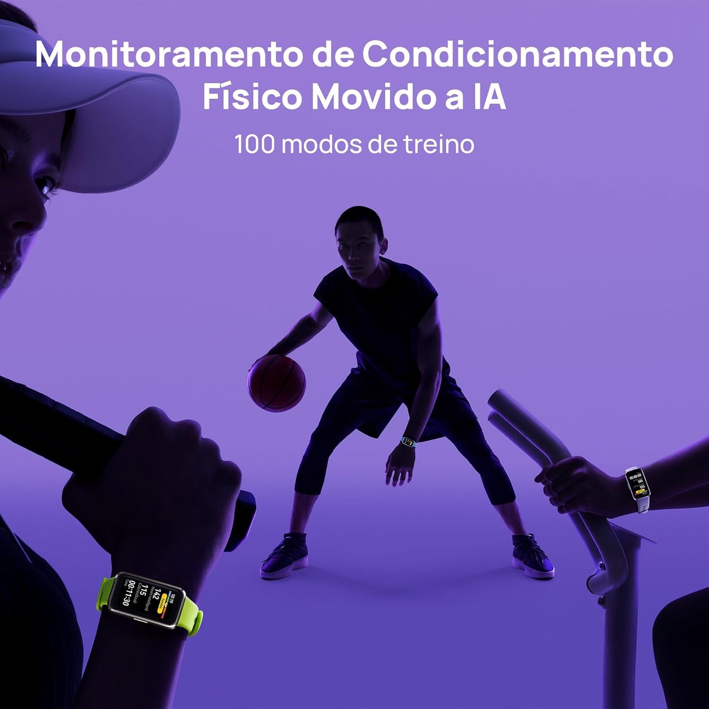 Smartwatch, HUAWEI Band 10, Corpo Elegante em Liga de Alumínio, Análise do Sono em Nível Profissional, Assistente de Bem-estar Emocional, Relógio Smartwatch Compatível com Android e iOS, Azul