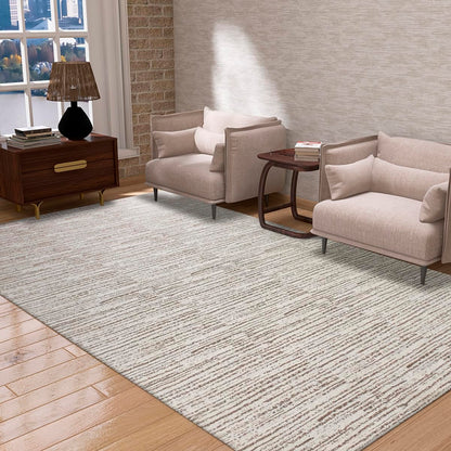 Tapete Sala Boho Antiderrapante 2,00m x 1,40m Estonado Cru Caramelo Artesanal