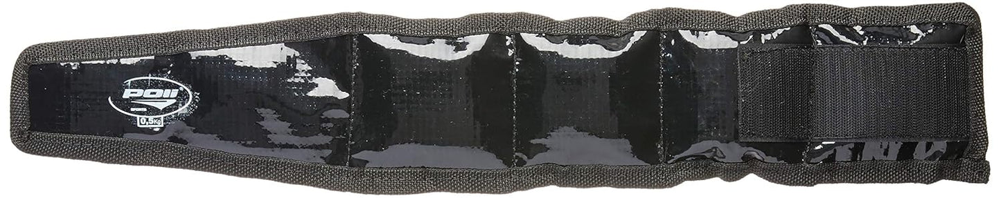Poli Sports Tornozeleira Emborrachada 1/2kg Preta
