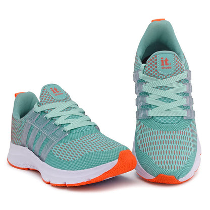 Tênis Feminino Esportivo Caminhada Academia Corrida (Salmão, BR, Adulto, Numérico, 38)