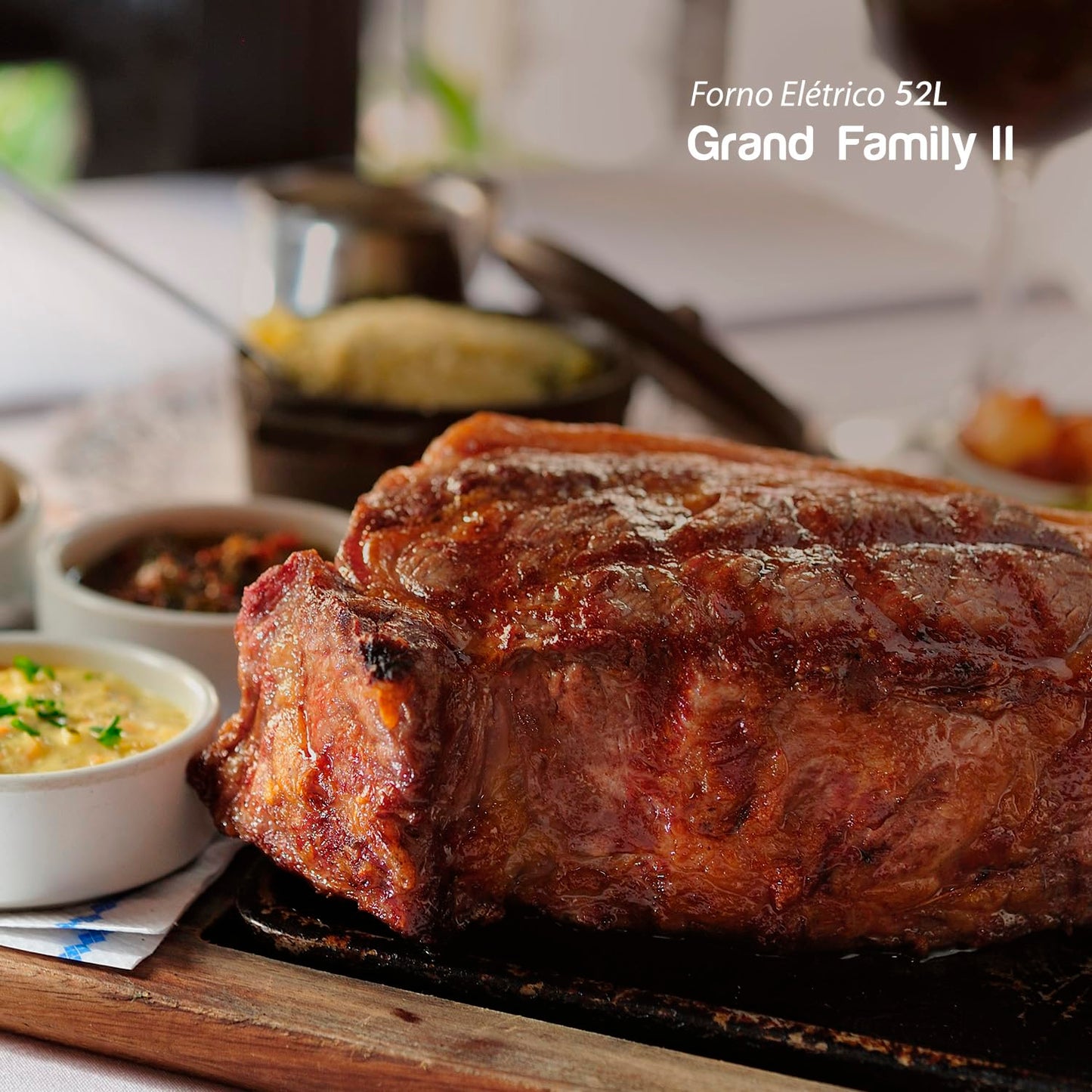 MONDIAL Forno Elétrico 52L Grand Family II, Preto/Inox, 1800W, 220V - FRN-52-B