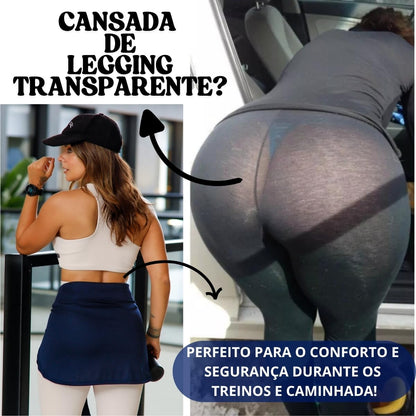 Saia Tampa Bumbum Esportiva Básica Suplex Dry Ultra-Leve Moda Feminina Fitness 3074A (BR, Alfa, Único, Regular, Regular, Marinho)