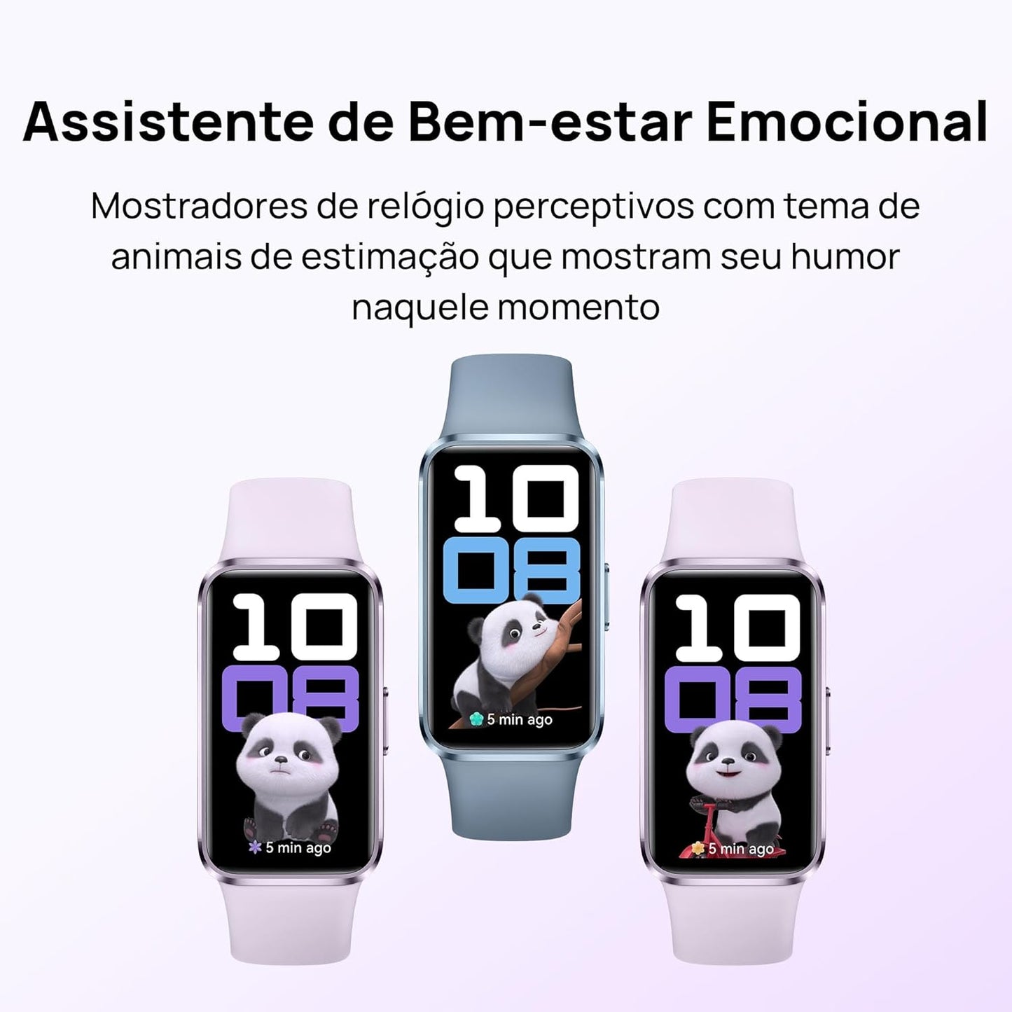 Smartwatch, HUAWEI Band 10, Corpo Elegante em Liga de Alumínio, Análise do Sono em Nível Profissional, Assistente de Bem-estar Emocional, Relógio Smartwatch Compatível com Android e iOS, Azul
