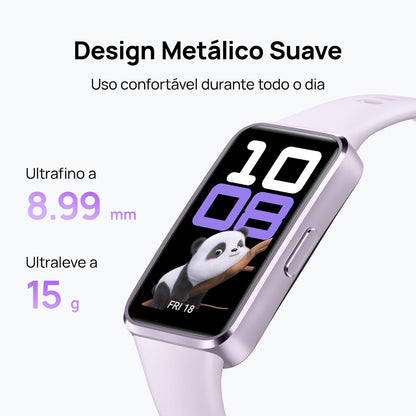 Smartwatch, HUAWEI Band 10, Corpo Elegante em Liga de Alumínio, Análise do Sono em Nível Profissional, Assistente de Bem-estar Emocional, Relógio Smartwatch Compatível com Android e iOS, Azul