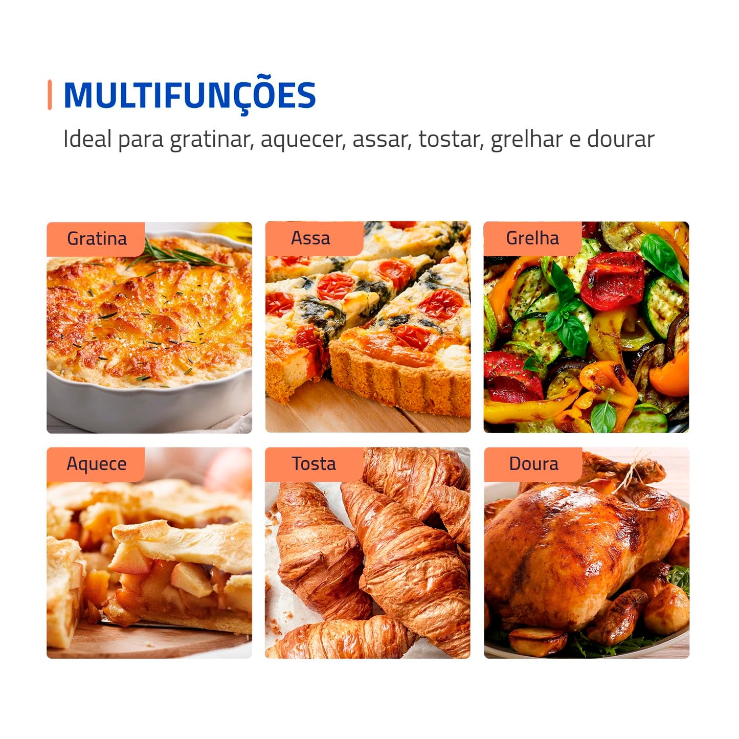 MONDIAL Forno Elétrico 52L Grand Family II, Preto/Inox, 1800W, 220V - FRN-52-B