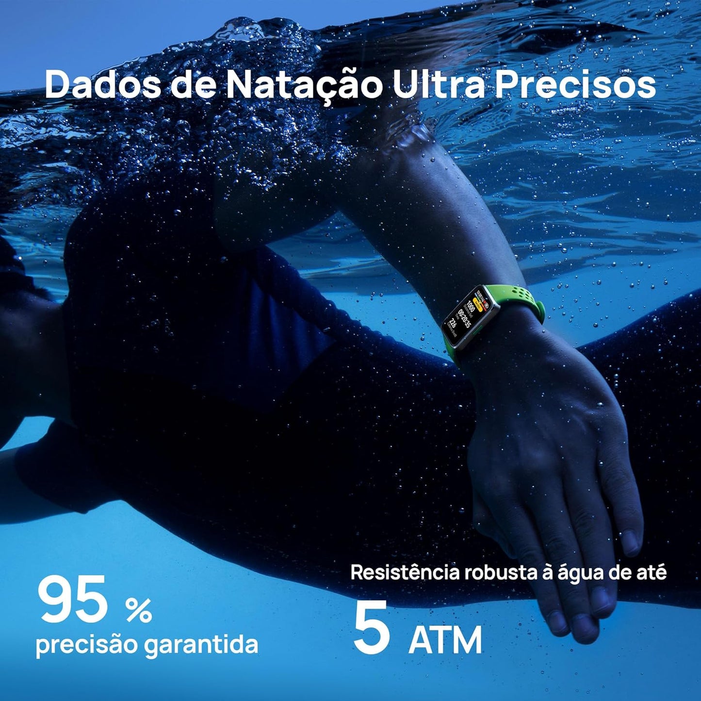 Smartwatch, HUAWEI Band 10, Corpo Elegante em Liga de Alumínio, Análise do Sono em Nível Profissional, Assistente de Bem-estar Emocional, Relógio Smartwatch Compatível com Android e iOS, Azul