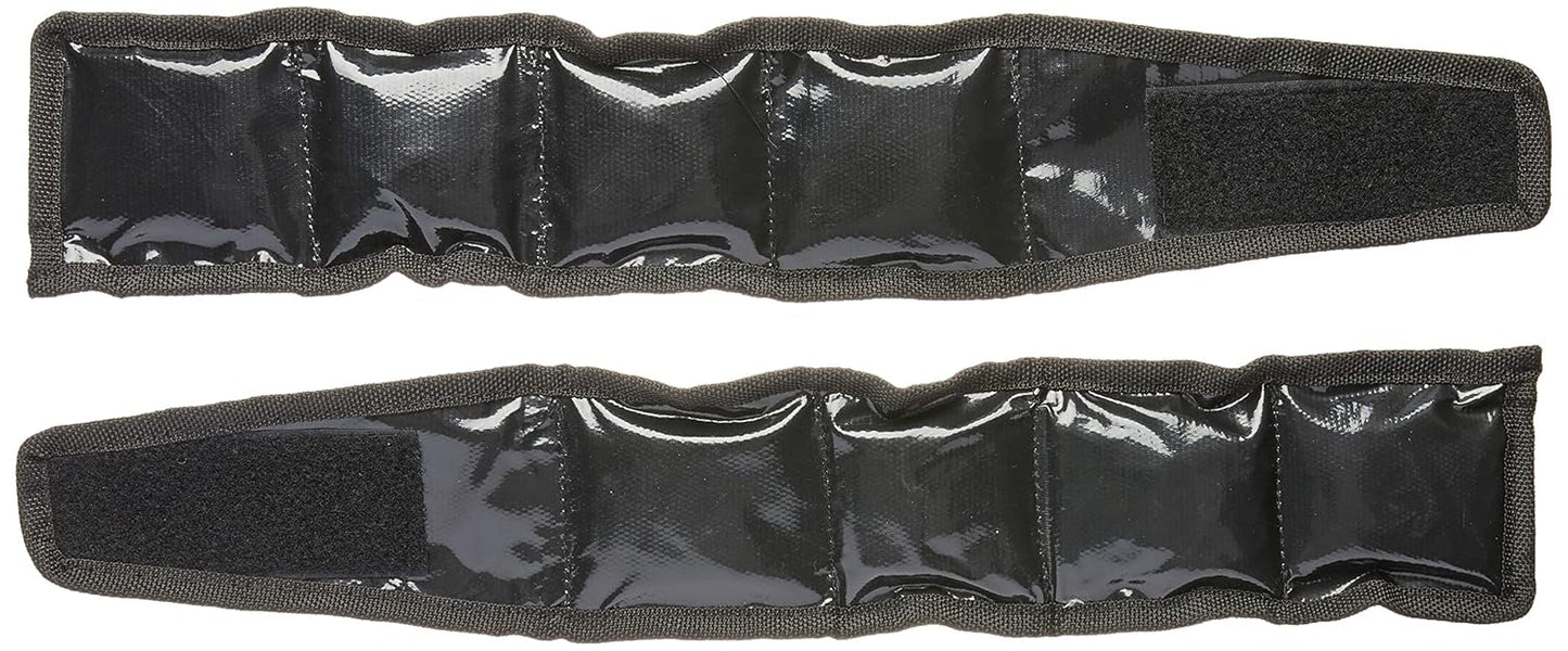 Poli Sports Tornozeleira Emborrachada 1/2kg Preta